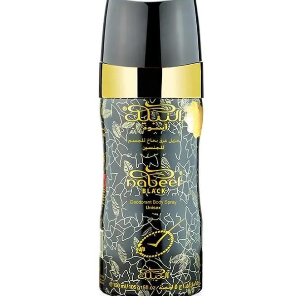 Nabeel Black Deodorant Spray For Unisex 150ML